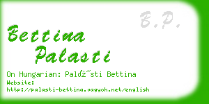 bettina palasti business card